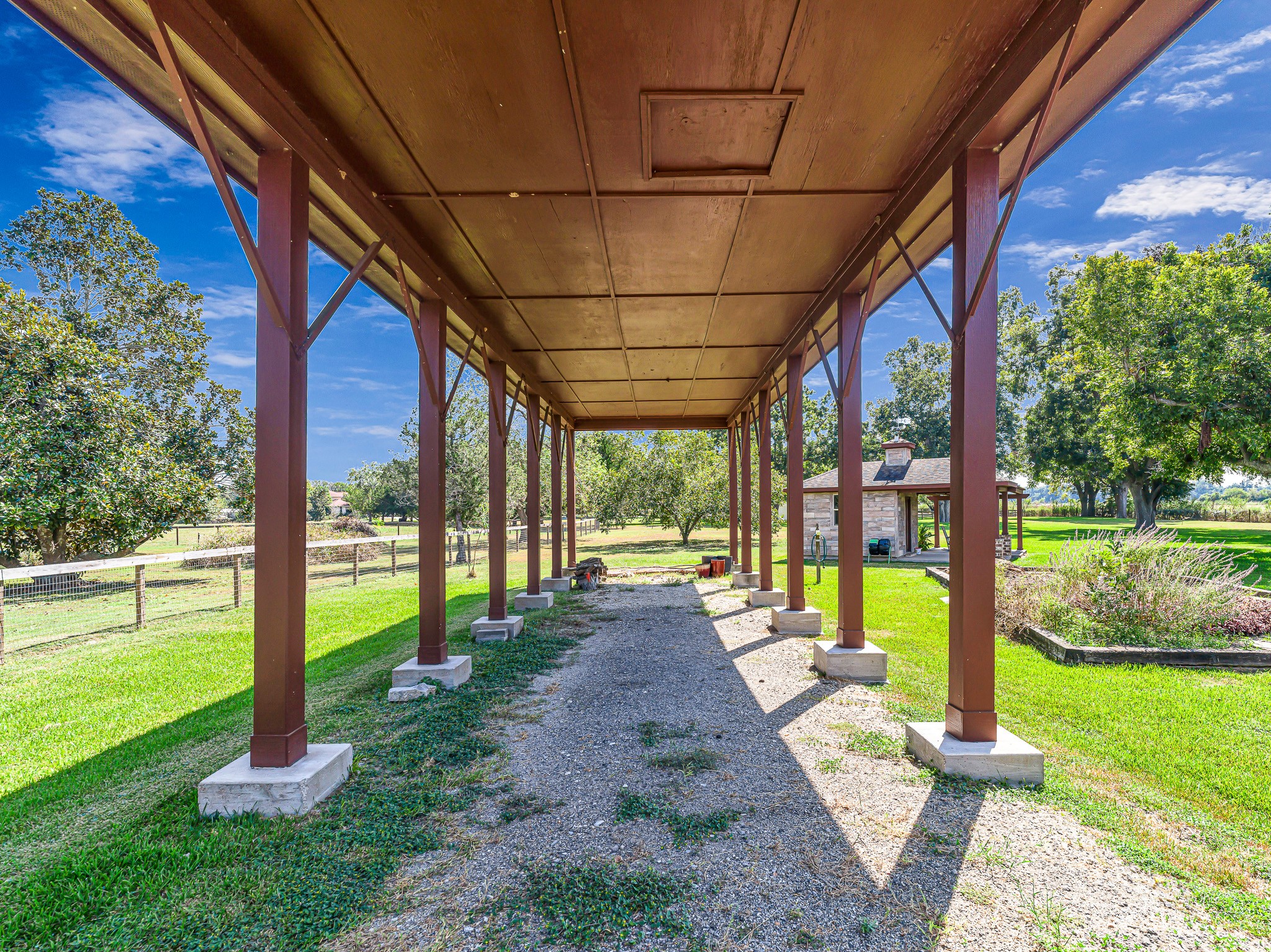 100 Pecan Grove Road Sealy, TX 77474 - Photo 44 of 48 a view of a patio with a backyard