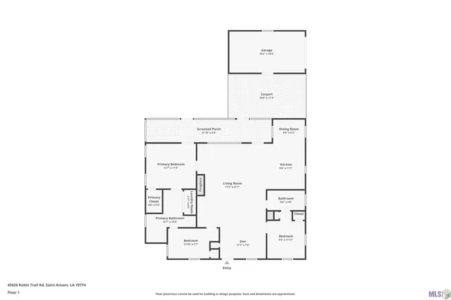 $250,000 | 45026 Robin Trail Road, St. Amant, LA 70774