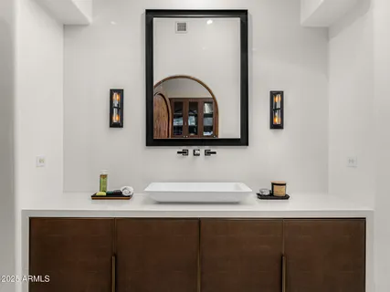 a bathroom with a sink and a toilet