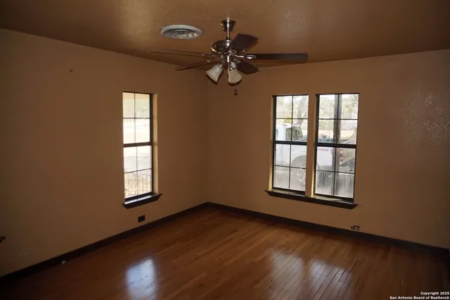 a backyard of a house