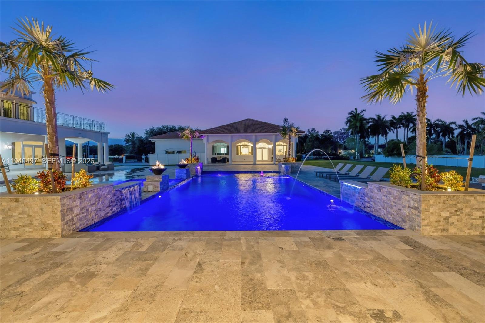 4610 Southwest 178th Avenue Southwest Ranches, FL 33331 - Photo 90 of 100 a view of outdoor space with swimming pool and porch