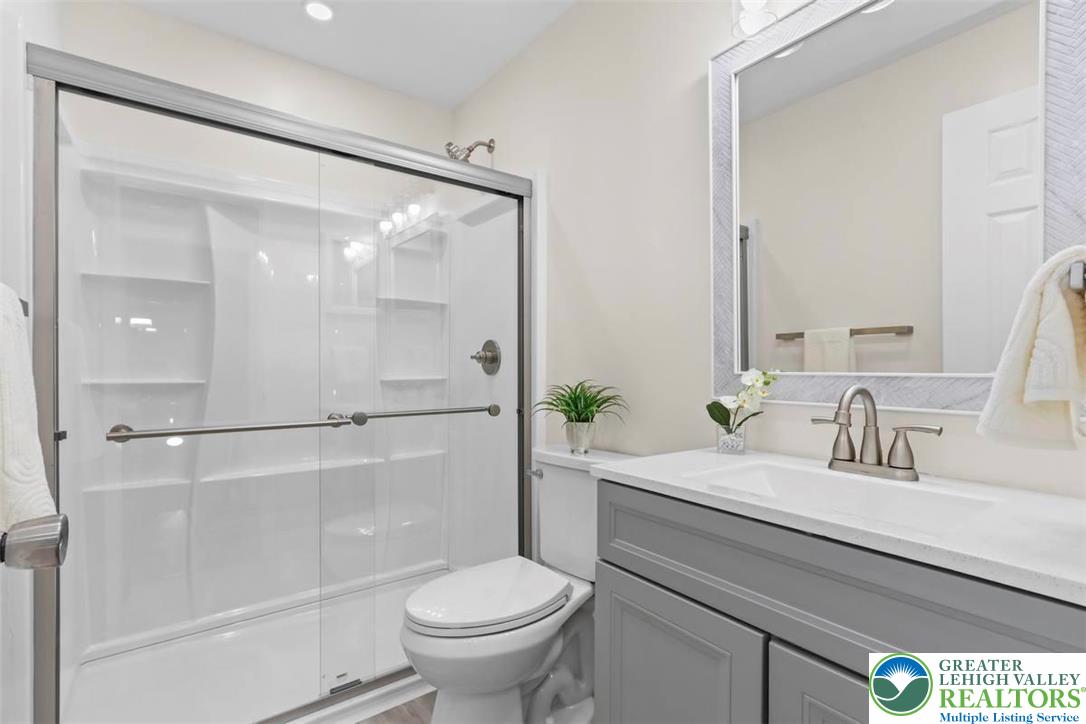 1903 Stonington Road Bethlehem, PA 18018 - Photo 15 of 34 full bathroom, new shower, cabinets, fixtures, lig