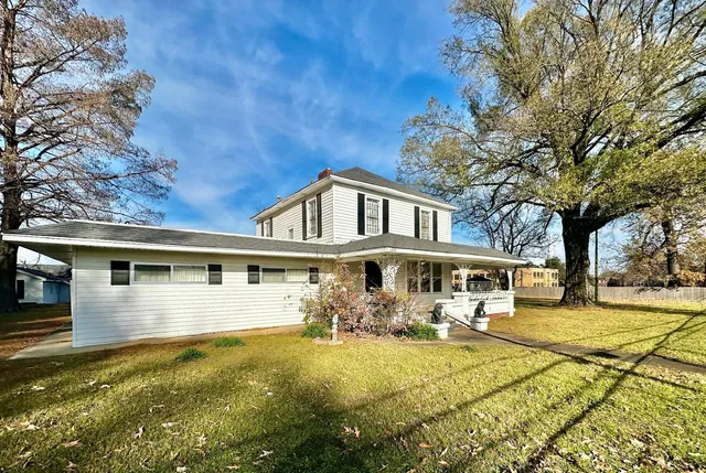 a view of a house with a porch