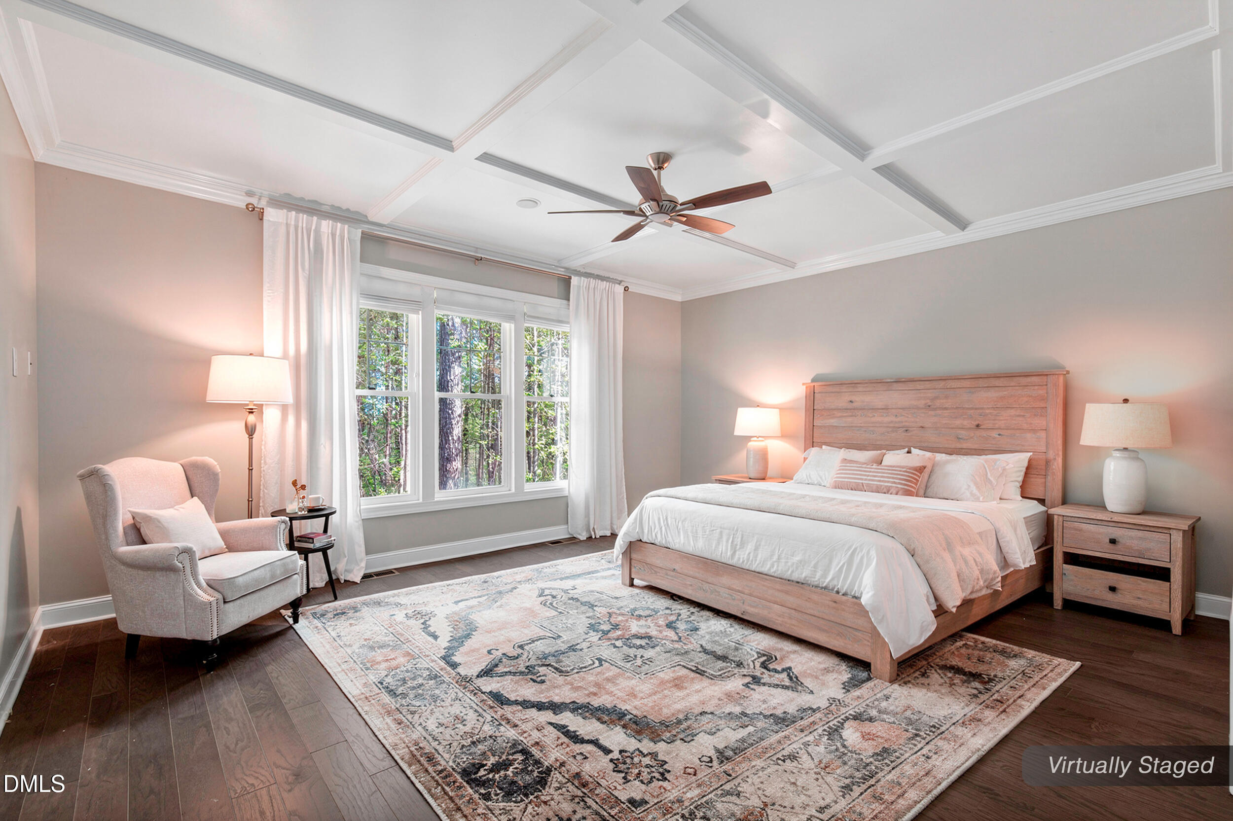 231 High Ridge Lane Pittsboro, NC 27312 - Photo 23 of 47 a spacious bedroom with a large bed couch and a window