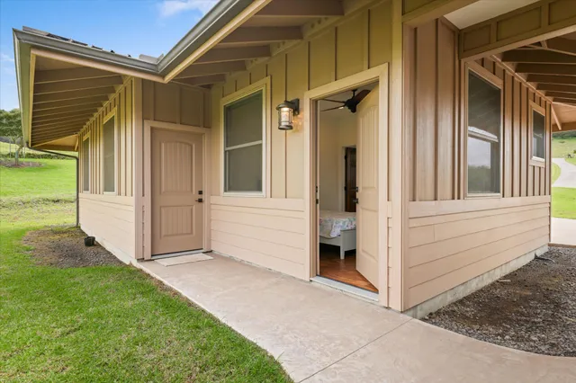 a view of front door of house