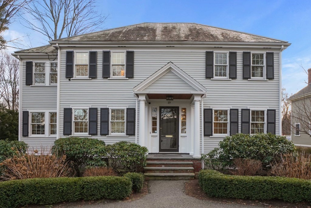 19 Vine Brook Road Lexington, MA 02421 - Photo 1 of 19 a front view of a house with a yard