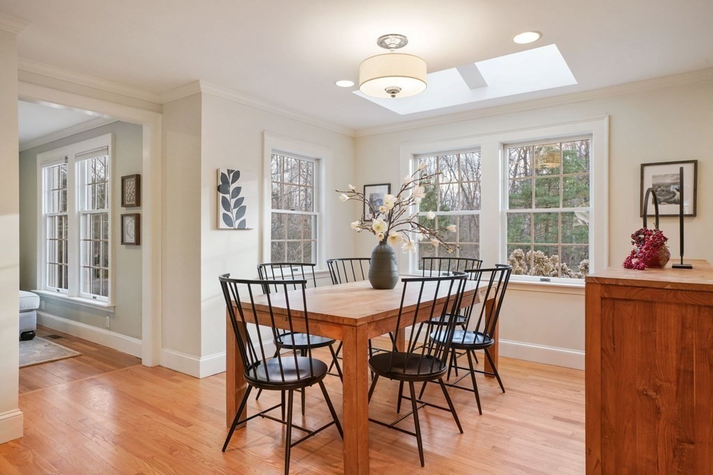 19 Vine Brook Road Lexington, MA 02421 - Photo 4 of 19 a view of a dining room with furniture window and wooden floor