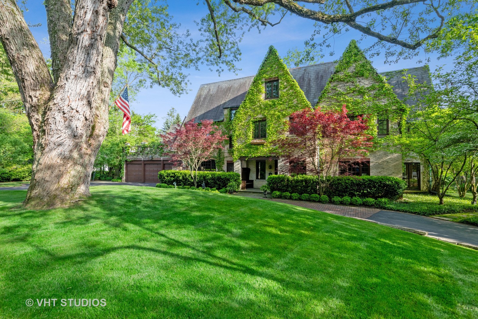 a aerial view of a house
