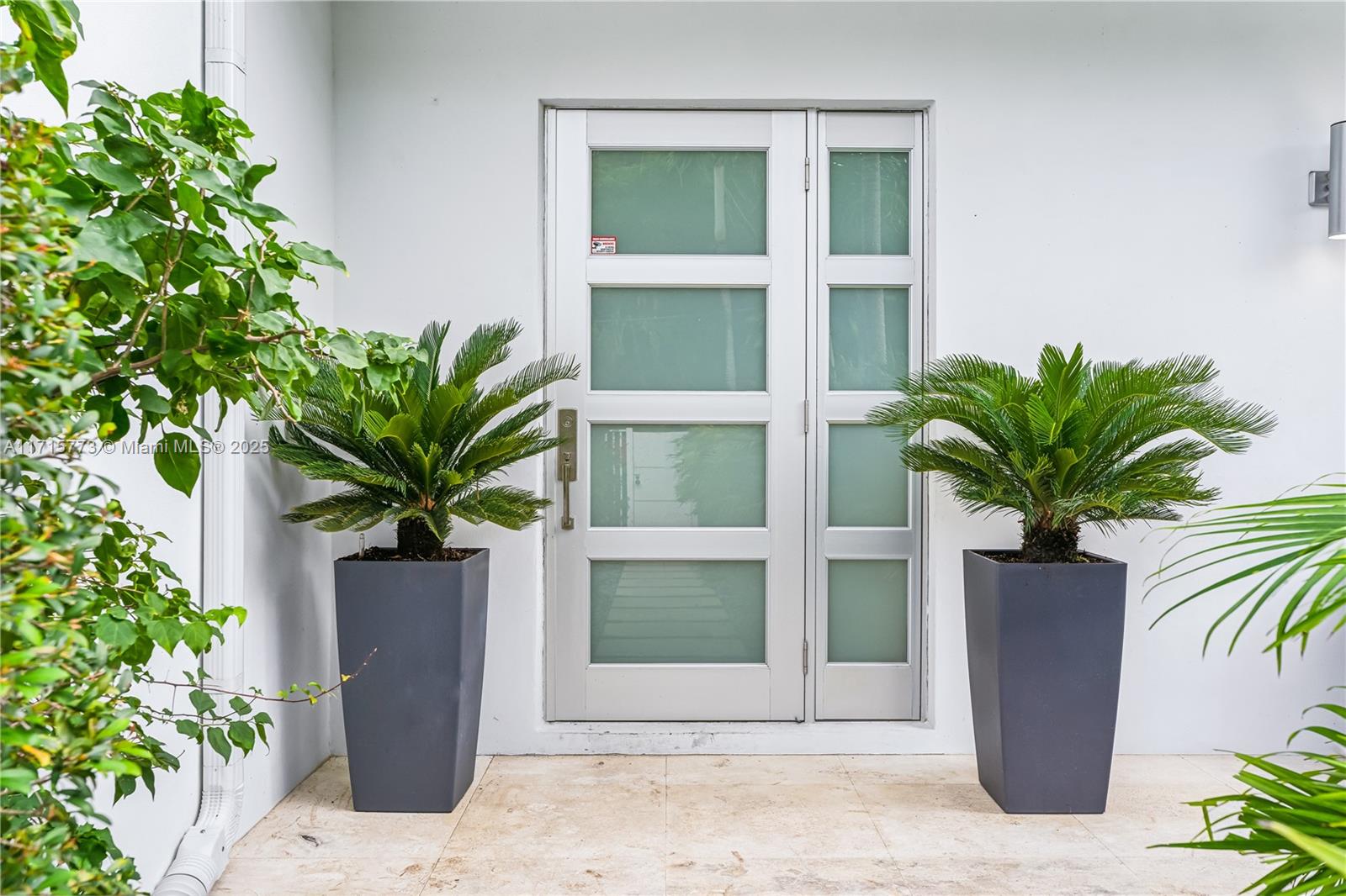 4365 North Bay Road Miami Beach, FL 33140 - Photo 35 of 35 a potted plant in front of a house