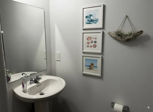 a view of a room that has a potted plant and a potted plant