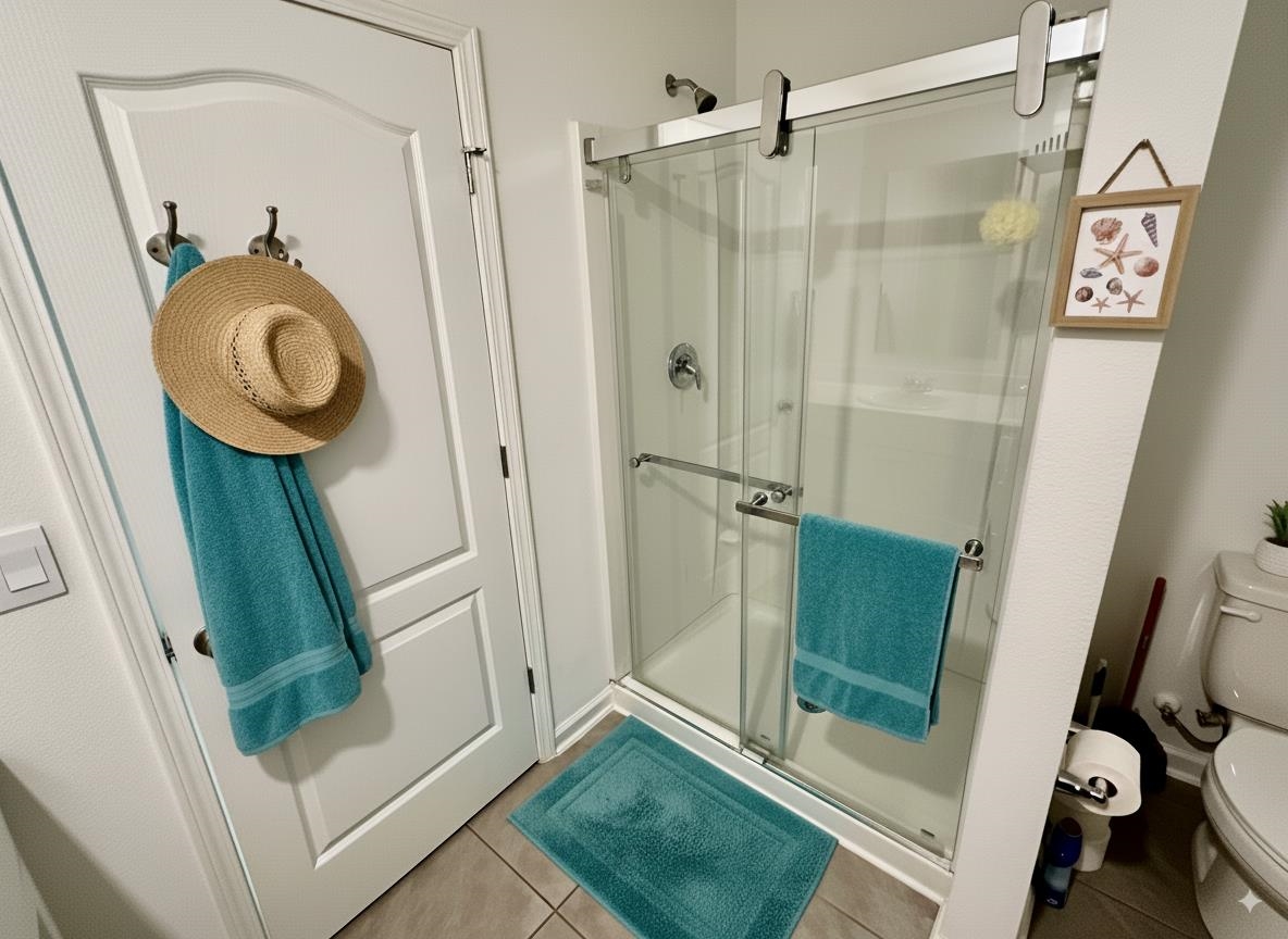 303 Redbud Road Palm Coast, FL 32137 - Photo 4 of 18 a view of bathroom with a shower and mirror