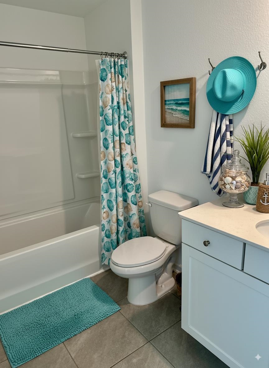 303 Redbud Road Palm Coast, FL 32137 - Photo 10 of 18 a bathroom with a toilet a sink and bathtub