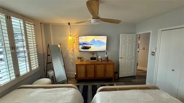 a room with furniture and window