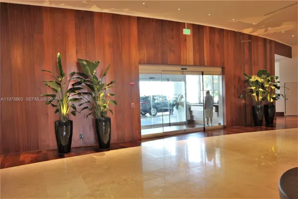 a view of lobby with furniture