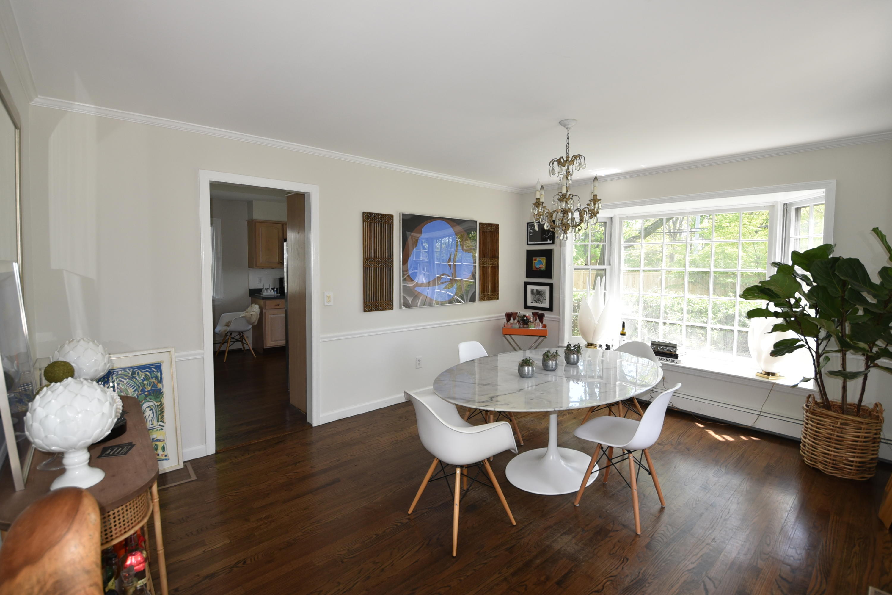 4 Hedge Row Darien, CT 06820 - Photo 6 of 15 a view of a dining room with furniture window and wooden floor