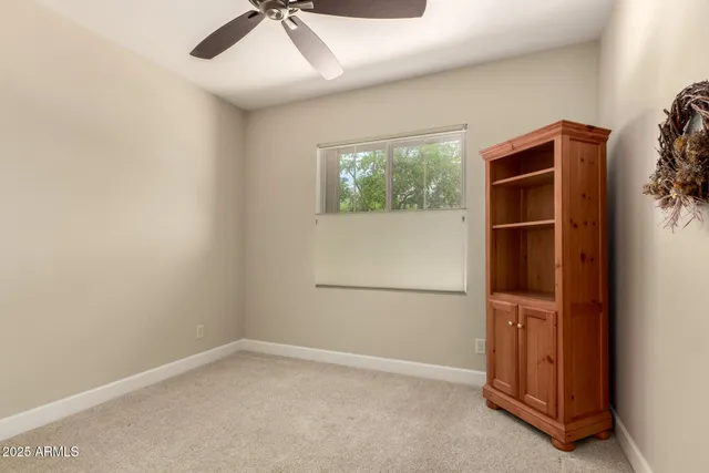 an empty room with a space