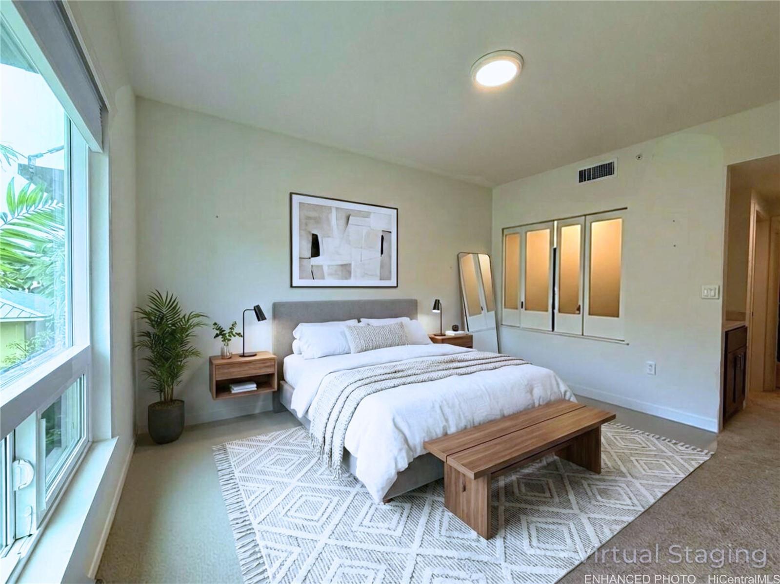 409 Kailua Road, Unit 7106 Kailua, HI 96734 - Photo 14 of 22 Enhanced & Virtually Staged - Primary bedroom