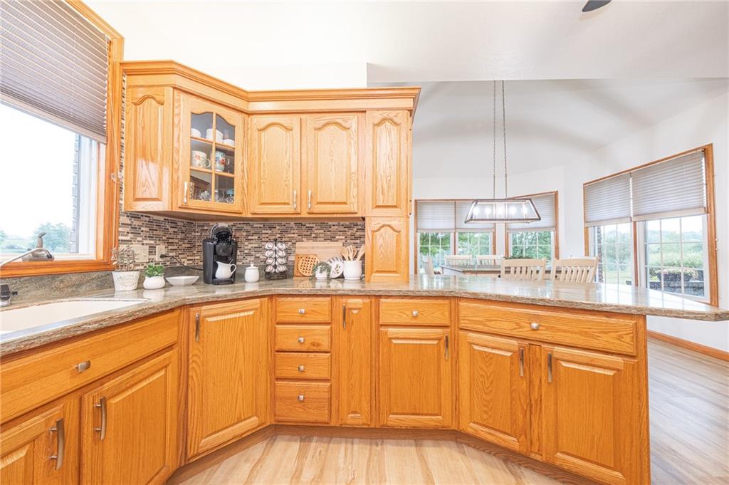 840 Old Millcreek Road Hookstown, PA 15050 - Photo 12 of 33 a large kitchen with cabinets a sink and a window