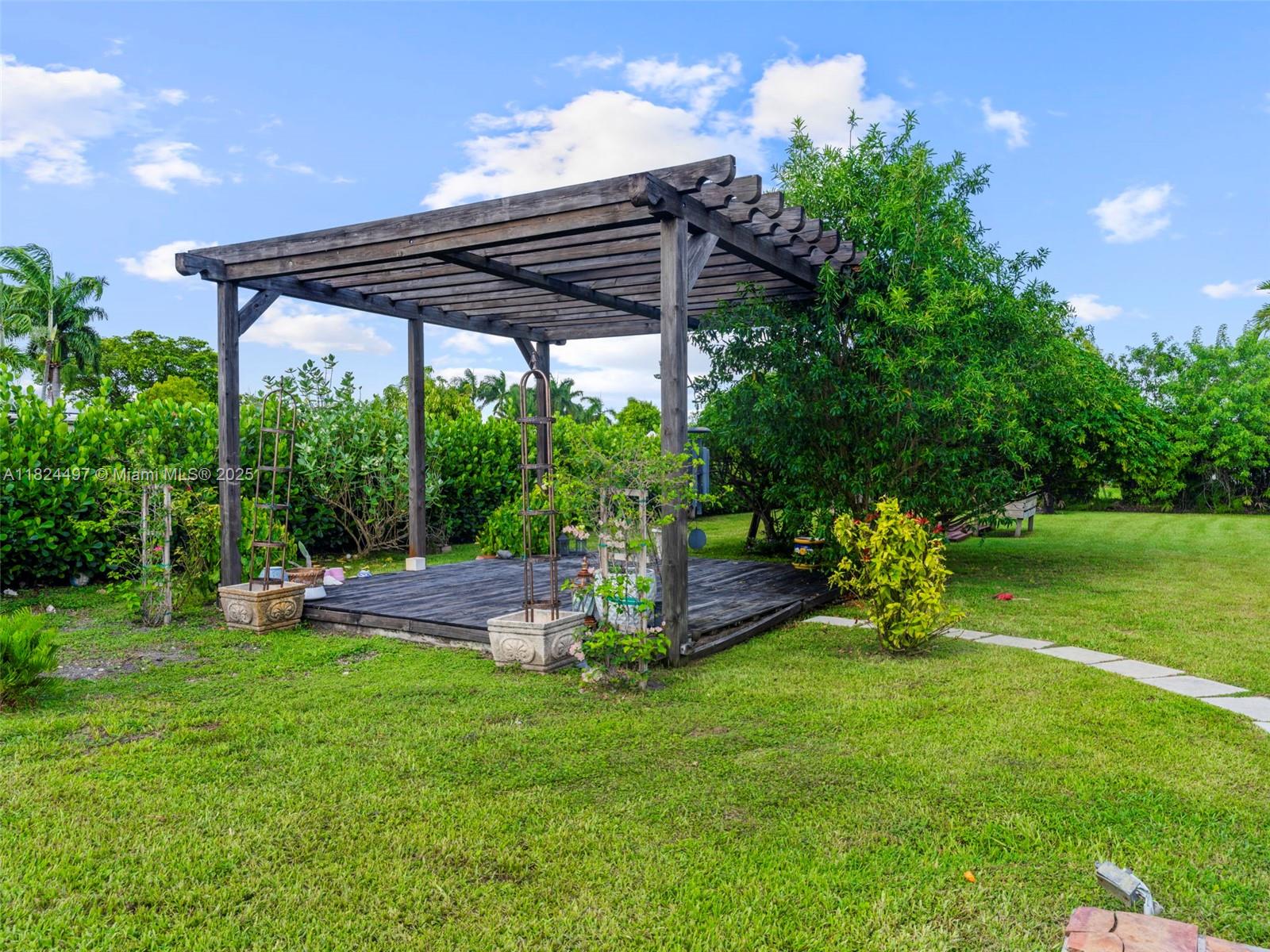 1851 Southwest 126th Court Miami, FL 33175 - Photo 40 of 85 a view of outdoor space with seating and green space