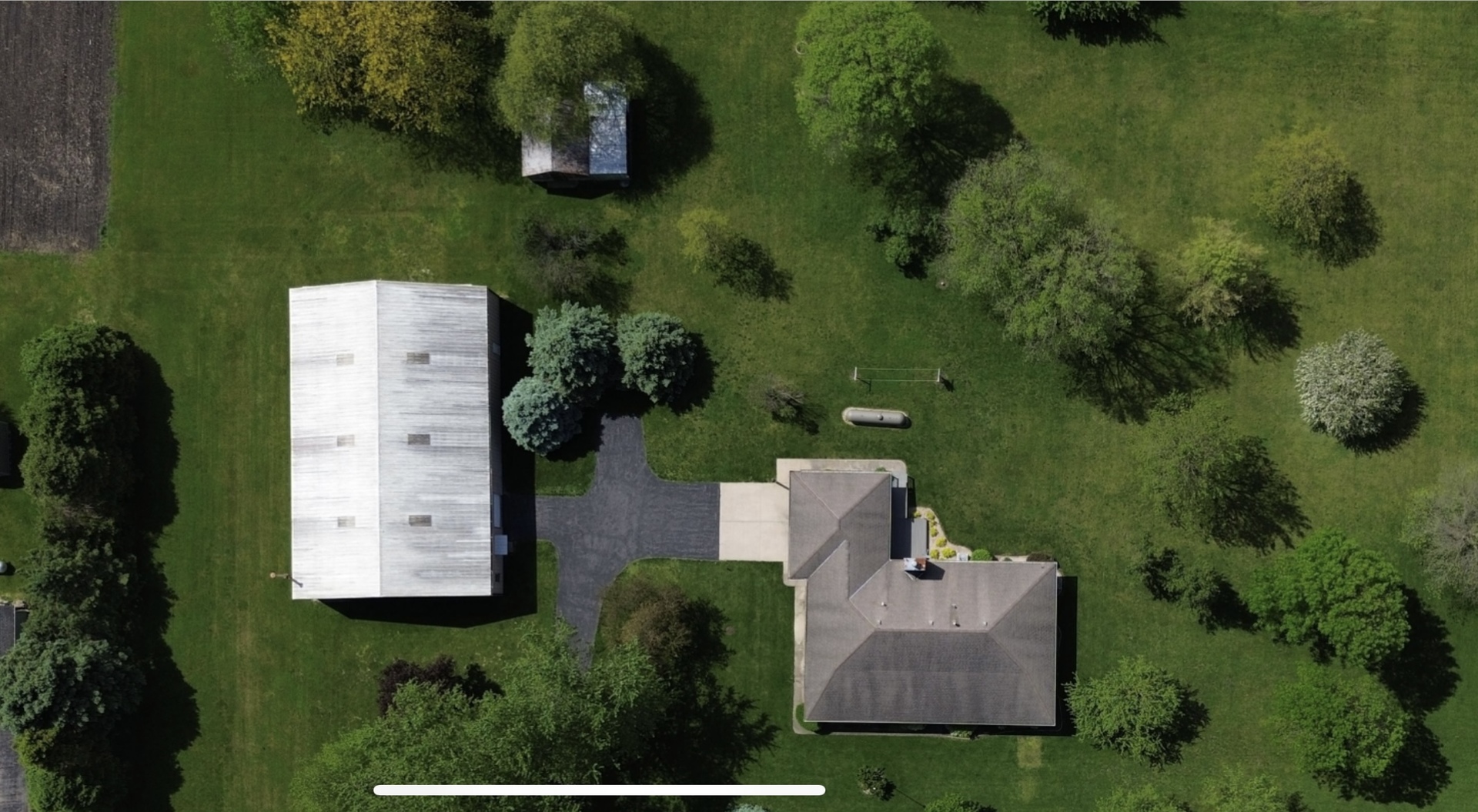 1685 West Mine Road Mazon, IL 60444 - Photo 9 of 48 an aerial view of a house with a yard