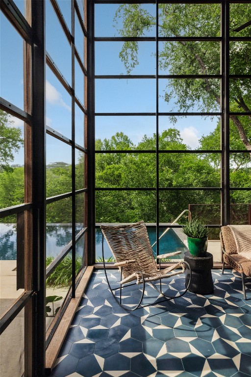 2908 Scenic Drive Austin, TX 78703 - Photo 20 of 40 a view of a bench in the balcony