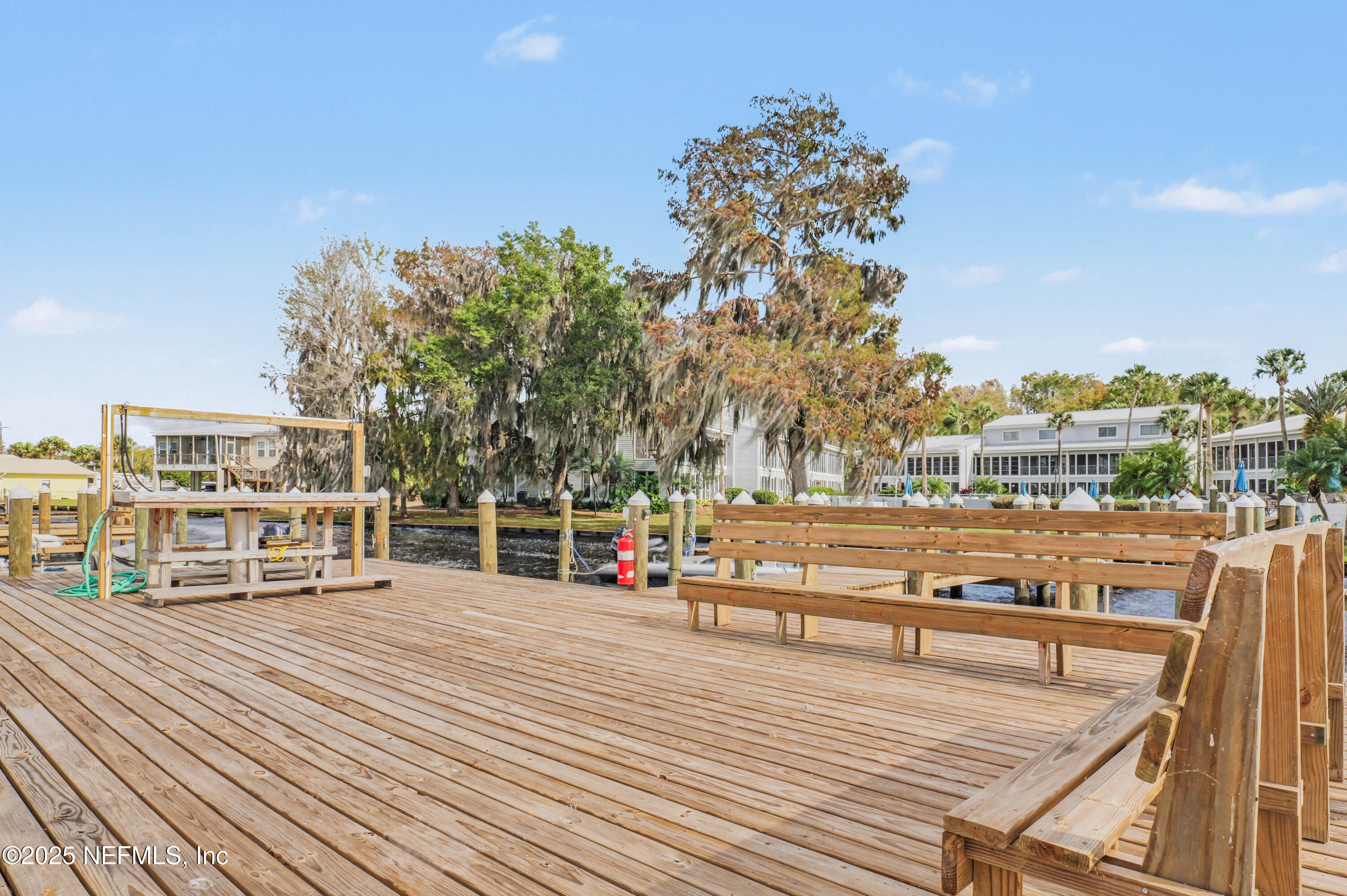 102 River Bend Road, Unit A Welaka, FL 32193 - Photo 14 of 39 a view of a terrace with trees