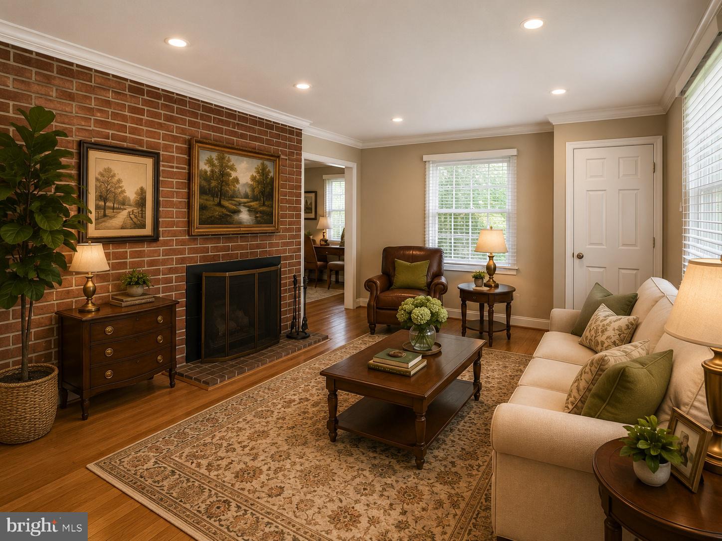 1100 Notley Road Silver Spring, MD 20904 - Photo 14 of 54 Virtually Staged Family Room/Den with Fireplace