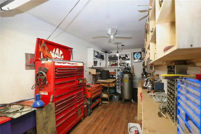 a view of a room with music instruments