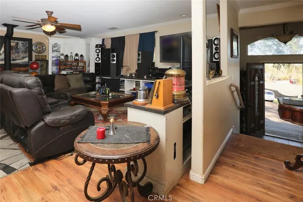 a view of a livingroom with furniture and window