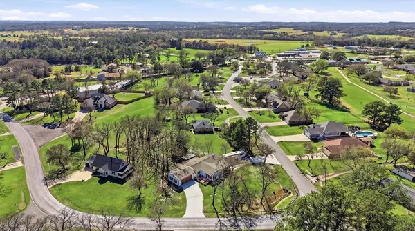 an aerial view of multiple house