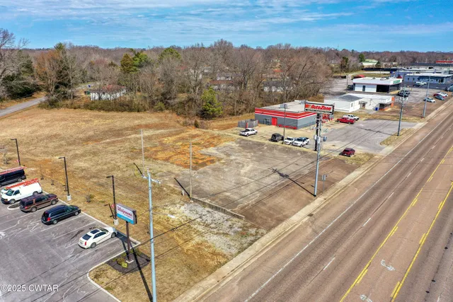 an aerial view of a houses