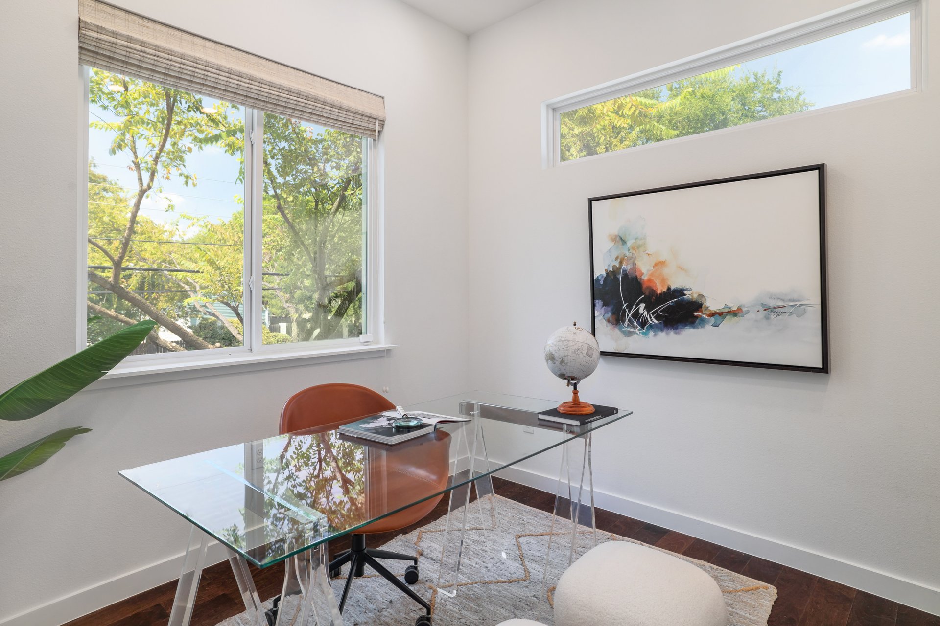 3911 Duval Street, Unit 2 Austin, TX 78751 - Photo 22 of 39 a living room with furniture and a large window