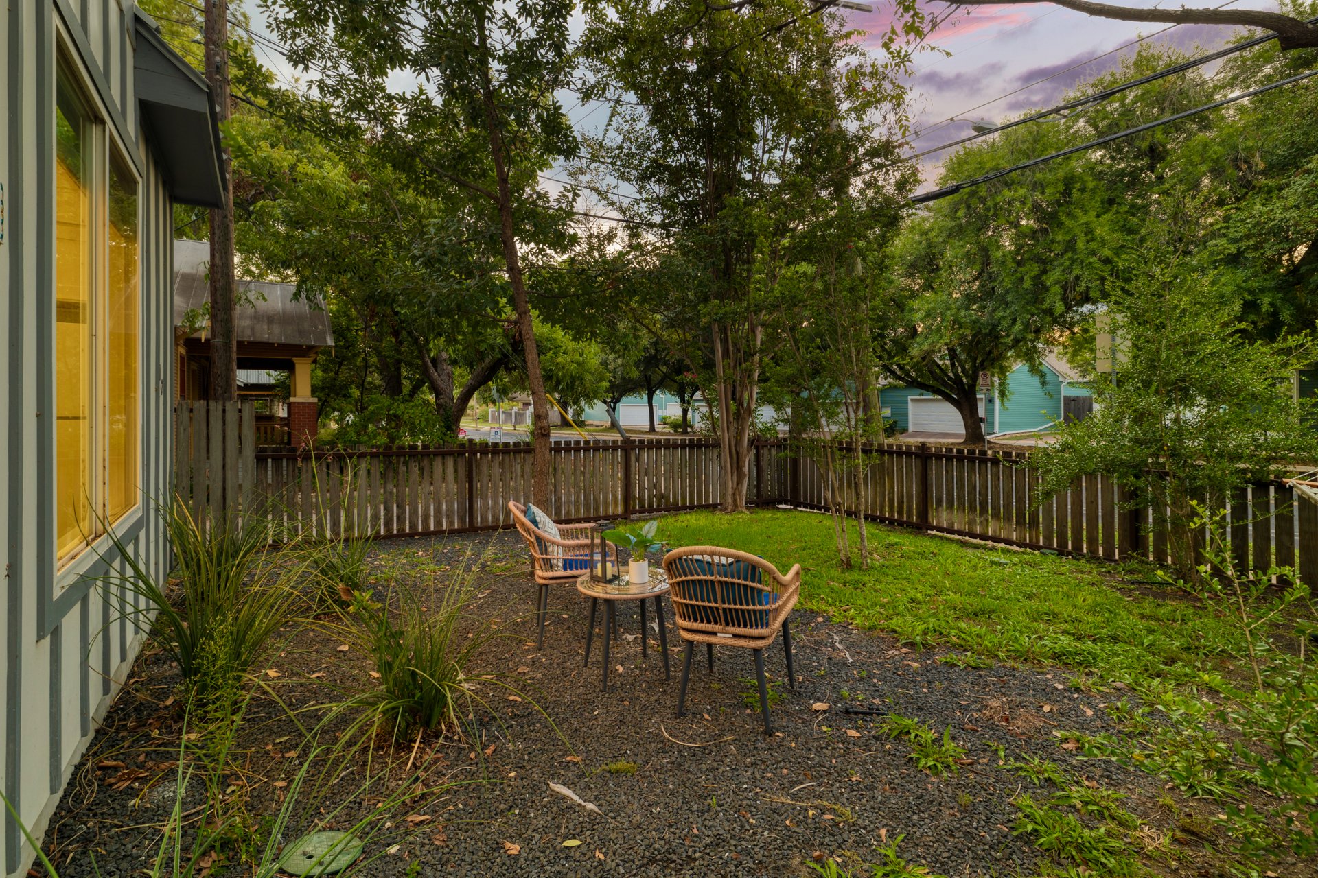 3911 Duval Street, Unit 2 Austin, TX 78751 - Photo 29 of 39 a garden view with a seating space