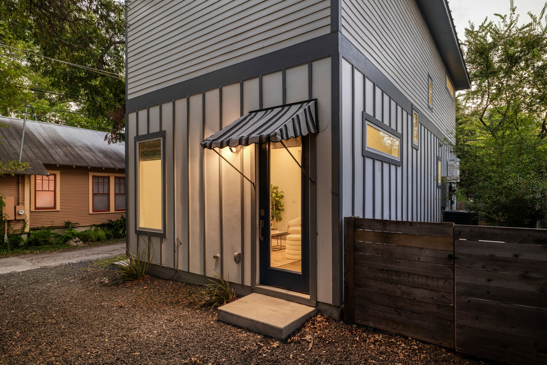 3911 Duval Street, Unit 2 Austin, TX 78751 - Photo 32 of 39 a view of a backyard with pathway