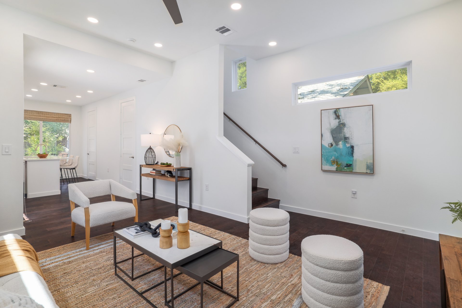 3911 Duval Street, Unit 2 Austin, TX 78751 - Photo 8 of 39 a living room with furniture and a table