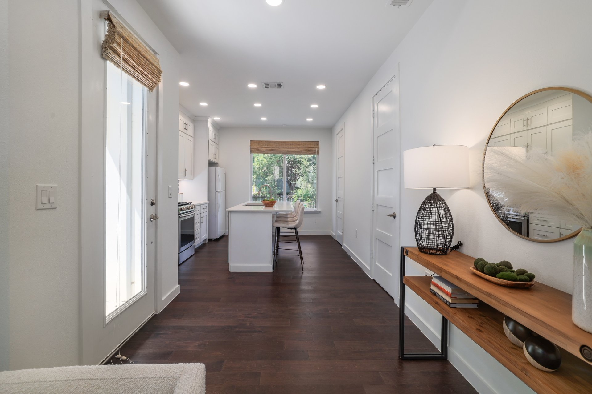 3911 Duval Street, Unit 2 Austin, TX 78751 - Photo 10 of 39 a view of living room and workspace
