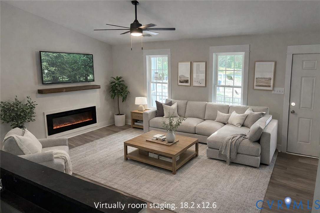 5081 Nomini Hall Road Hague, VA 22469 - Photo 11 of 24 Living Room Virtually Staged