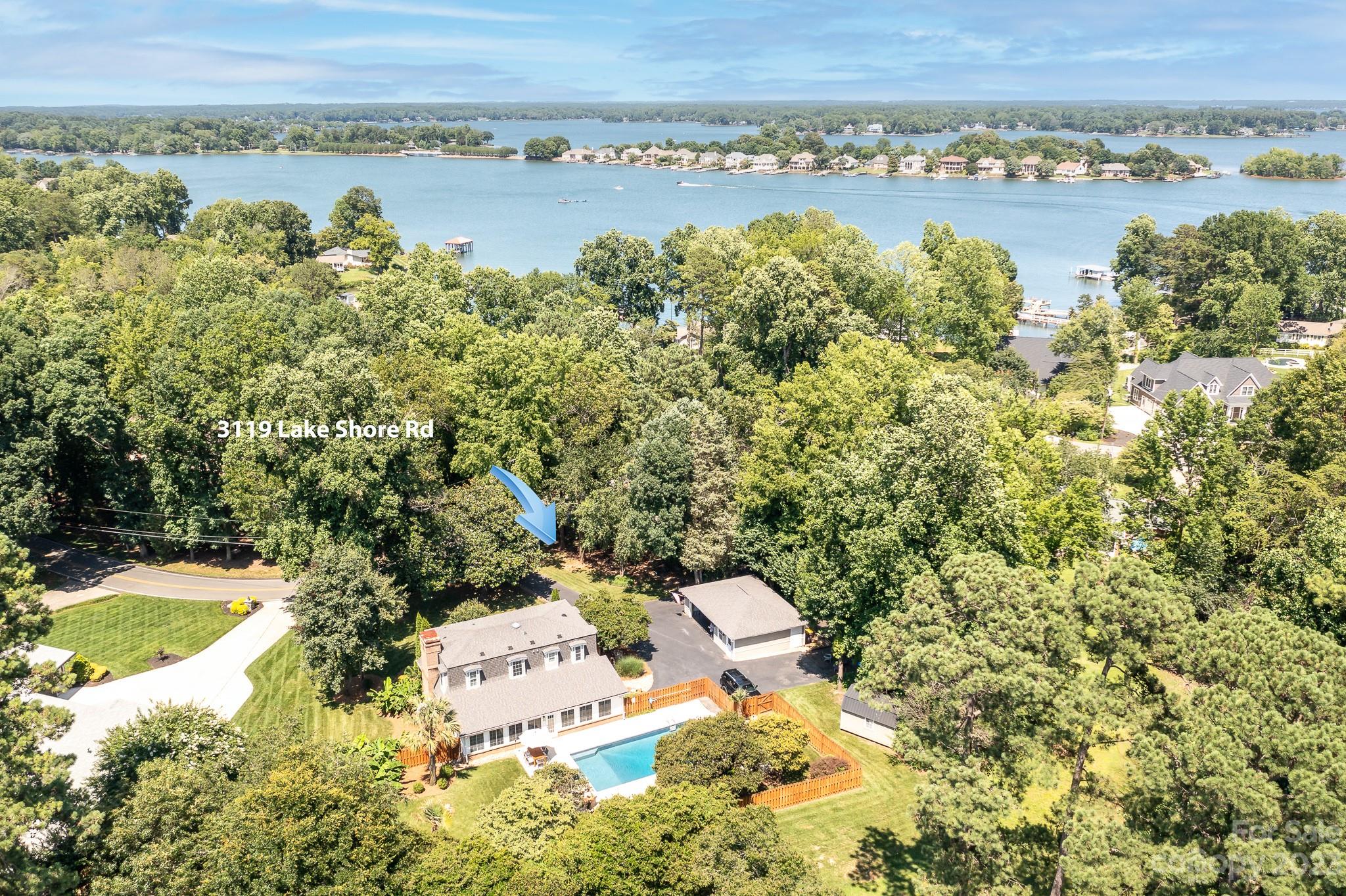 3119 Lake Shore Road South Denver, NC 28037 - Photo 31 of 35 a view of a lake with houses