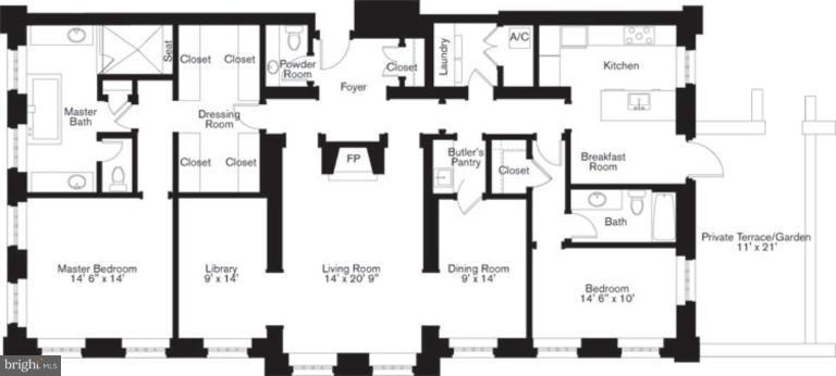 3329 Prospect Street Northwest, Unit 3 Washington, DC 20007 - Photo 2 of 2 Floor Plan #1