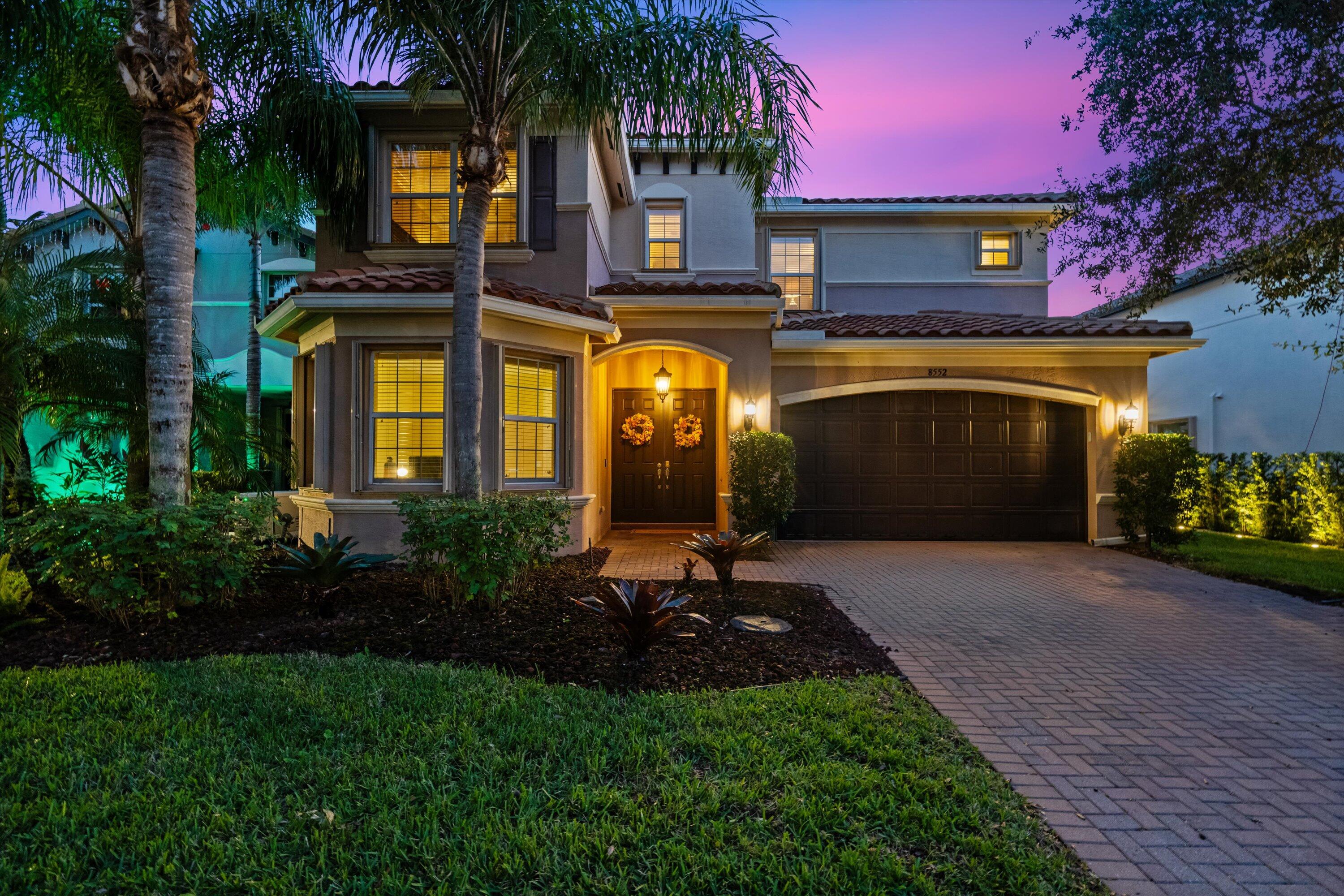 8552 Briar Rose Point Boynton Beach, FL 33473 - Photo 2 of 54 Exterior Twilight