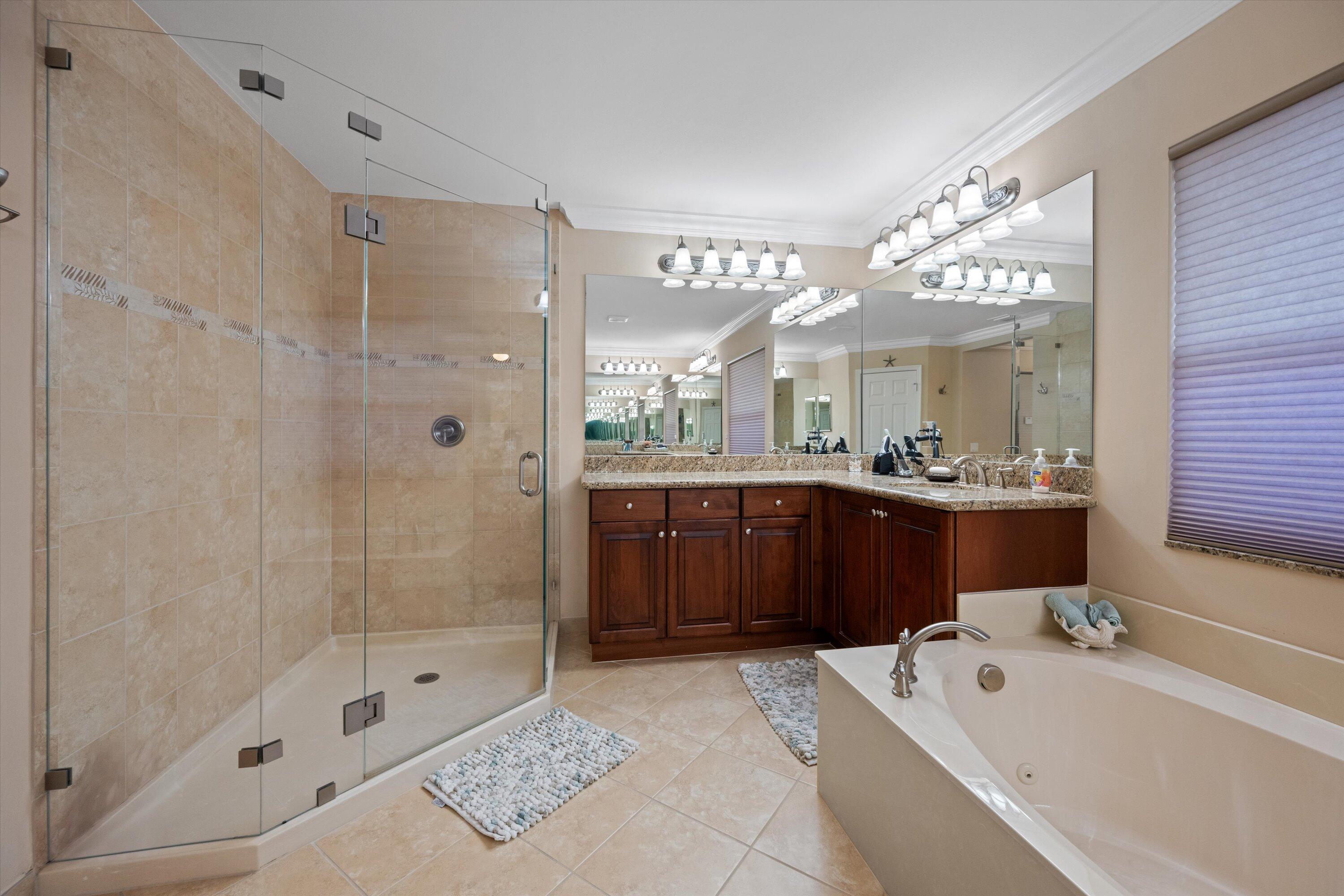 8552 Briar Rose Point Boynton Beach, FL 33473 - Photo 25 of 54 Walk in shower and soaking tub