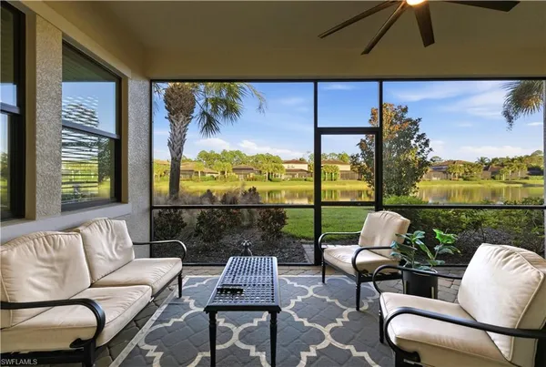 a outdoor living room with furniture