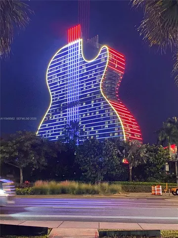 a front view of a building