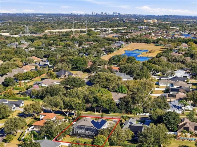 an aerial view of a city