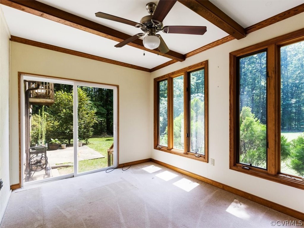 1614 Blakely Road Crozier, VA 23039 - Photo 12 of 33 a view of an empty room with a balcony