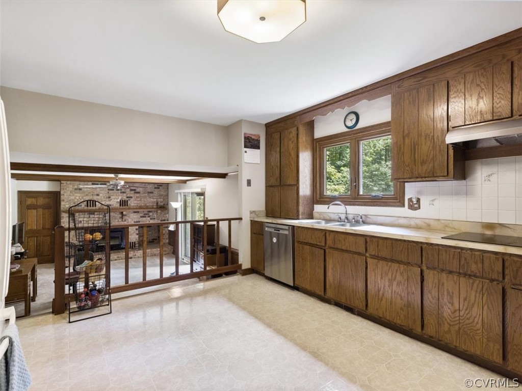 1614 Blakely Road Crozier, VA 23039 - Photo 8 of 33 a large kitchen with a large window and stainless steel appliances