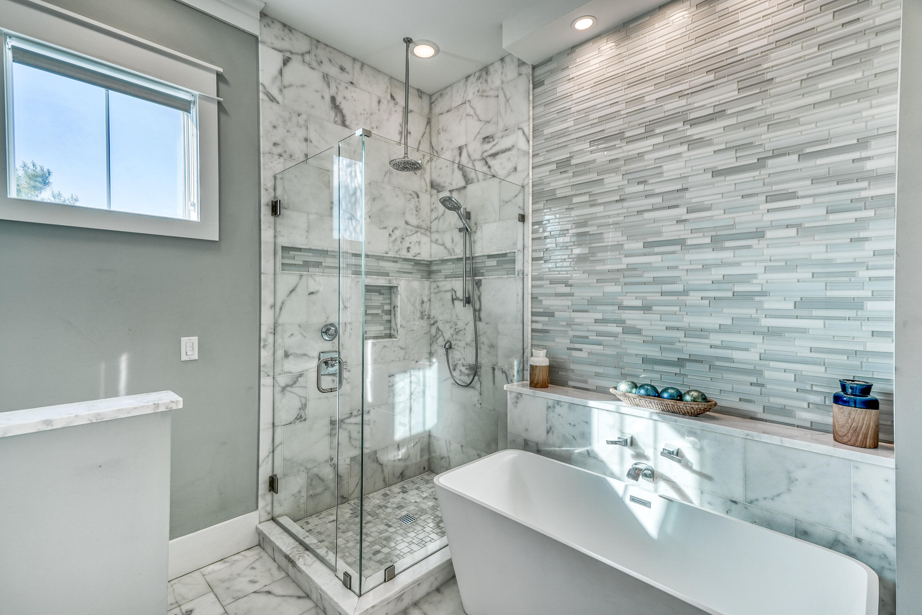 27 Pompano Street Inlet Beach, FL 32461 - Photo 27 of 64 a bathroom with a sink a toilet and shower