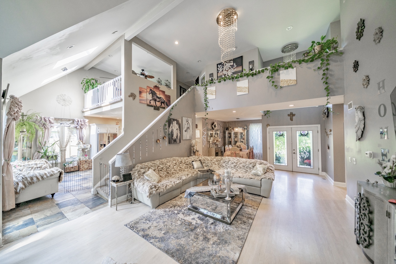 9817 North Hunters Lane Spring Grove, IL 60081 - Photo 2 of 73 a living room with furniture and wooden floor