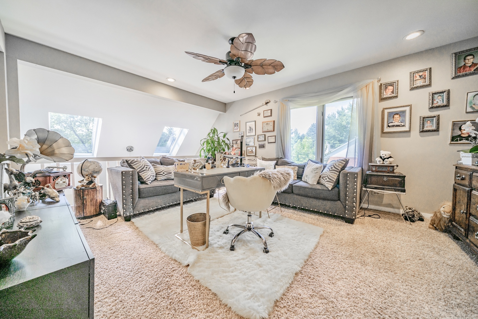 9817 North Hunters Lane Spring Grove, IL 60081 - Photo 41 of 73 a living room with furniture and a chandelier