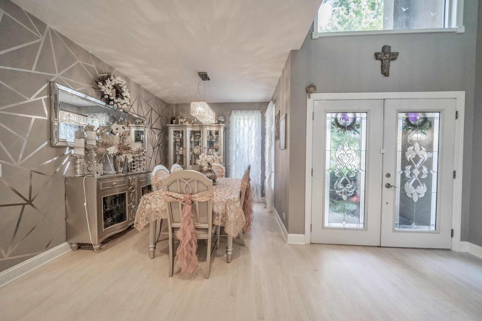 9817 North Hunters Lane Spring Grove, IL 60081 - Photo 7 of 73 a view of a dining room with furniture window and outside view